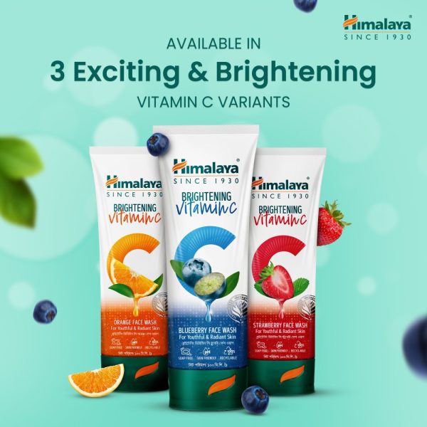 Himalaya Brightening Vitamin C Bluberry Face Wash-100ml